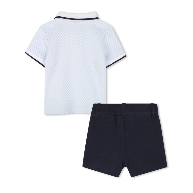 Set aus Polohemd und Shorts BOSS 
                        JUNGE