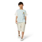 Einfarbige Baumwoll-Bermudas KENZO KIDS 
                    JUNGE