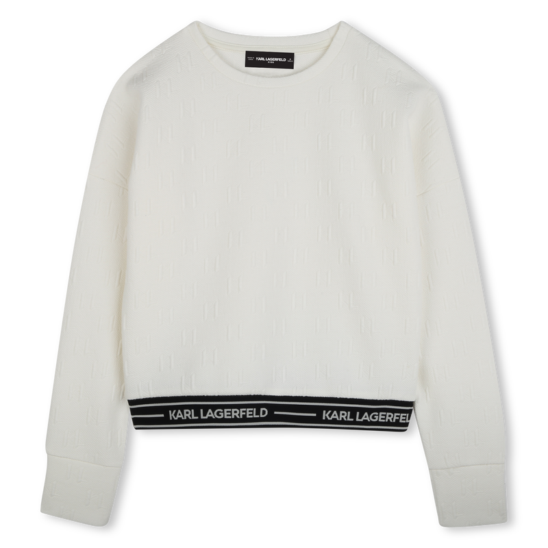 Lang&auml;rmeliges Sweatshirt KARL LAGERFELD KIDS 
                        M&Auml;DCHEN