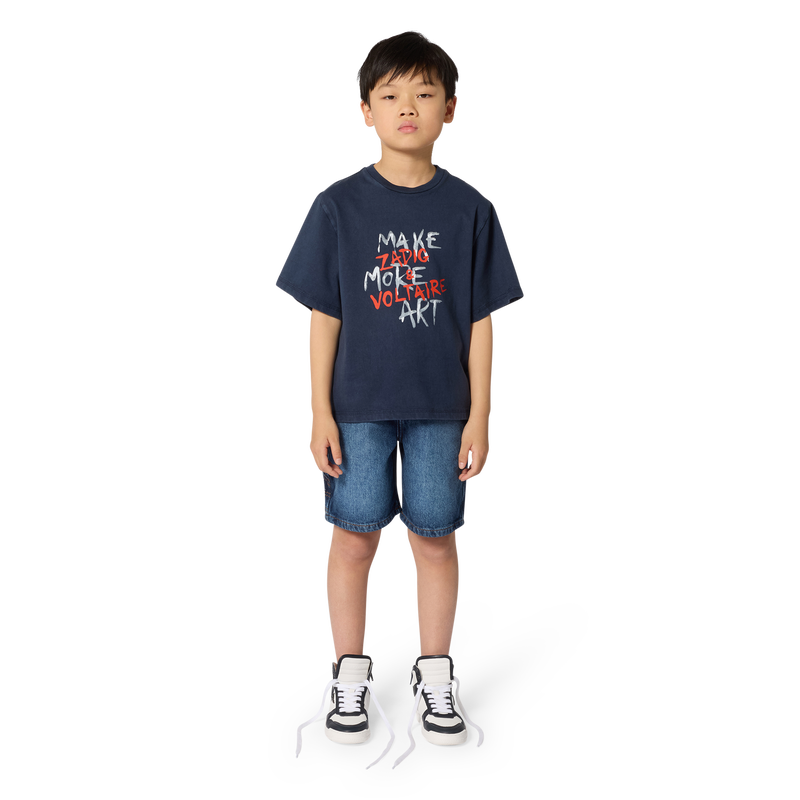 KURZ&Auml;RMELIGES T-SHIRT ZADIG & VOLTAIRE 
                        JUNGE