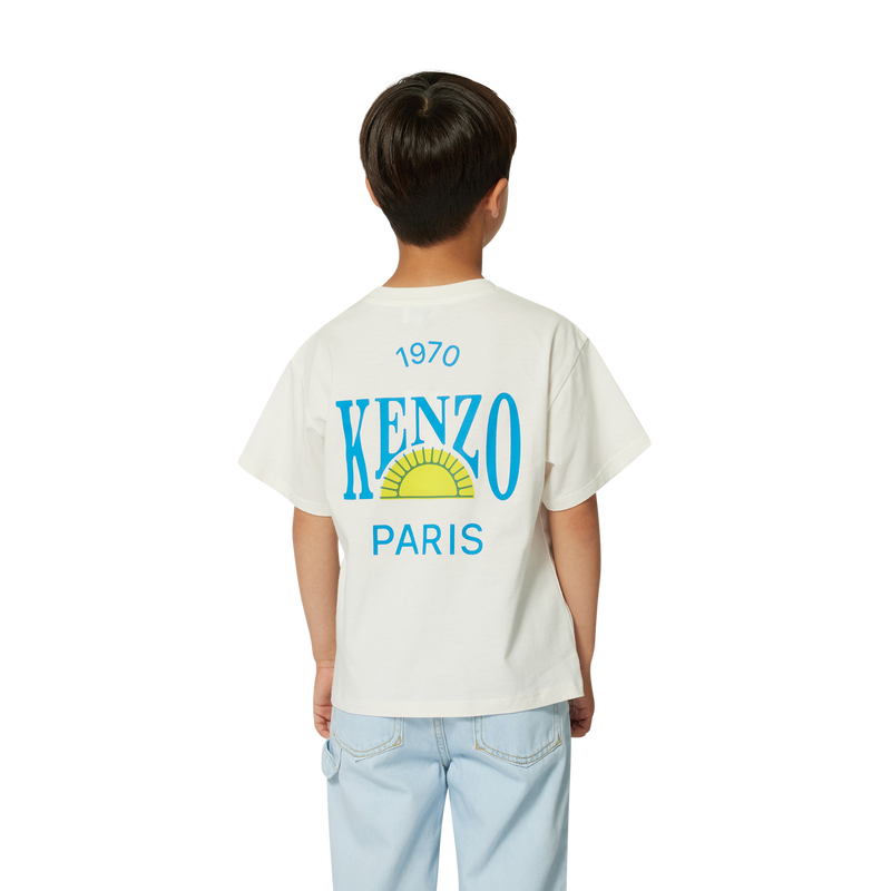 Kurz&auml;rmliges Baumwoll-T-Shirt KENZO KIDS 
                        JUNGE