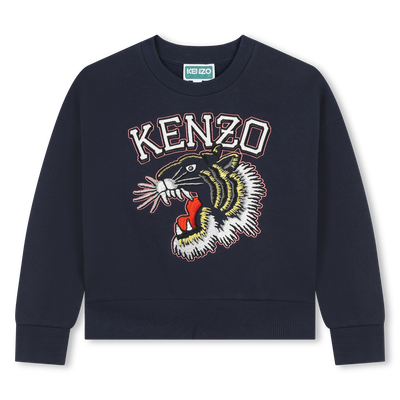 Besticktes Baumwoll-Sweatshirt KENZO KIDS M&Auml;DCHEN