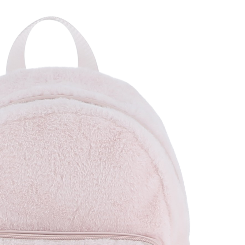 Kleiner Rucksack aus flauschigem Fleece KARL LAGERFELD KIDS 
                        M&Auml;DCHEN