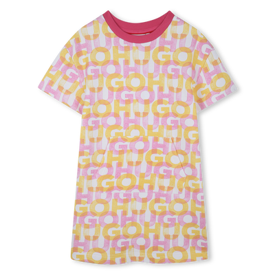 Sweatkleid mit Logomuster HUGO M&Auml;DCHEN