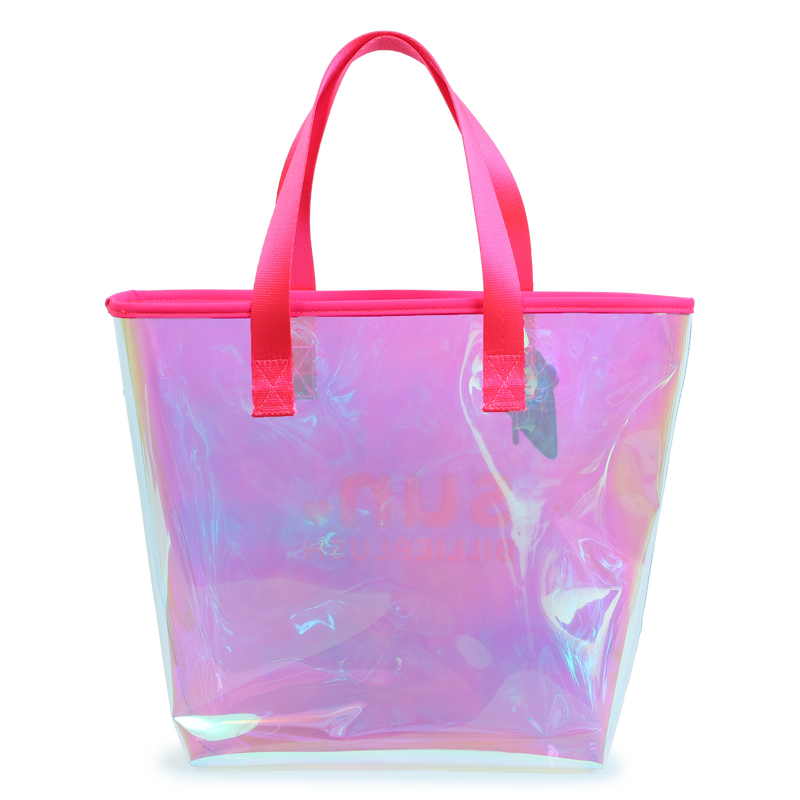 Gl&auml;nzender Shopper mit Badge BILLIEBLUSH 
                        M&Auml;DCHEN