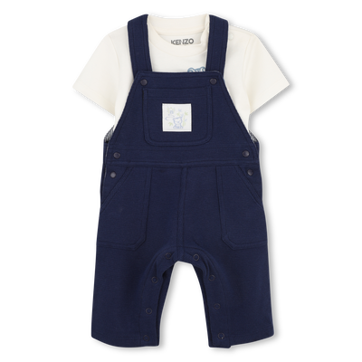 SET AUS T-SHIRT UND OVERALL KENZO KIDS JUNGE