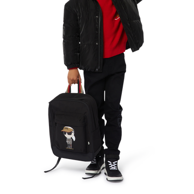 High-Top-Sneaker aus Leder KARL LAGERFELD KIDS JUNGE