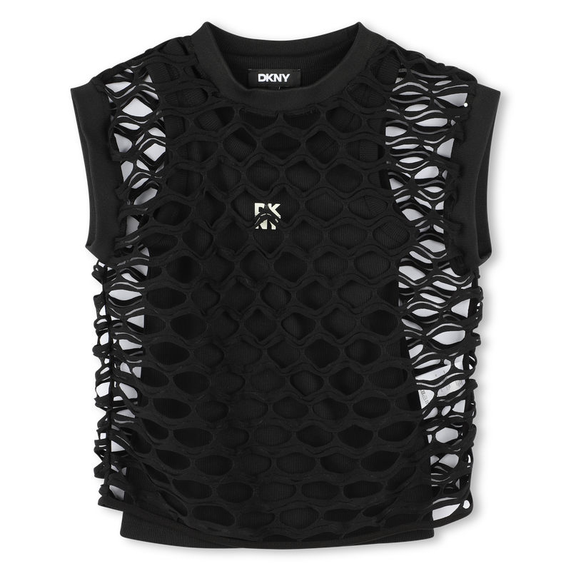 Zweifarbiges 2-in-1-Shirt DKNY 
                        M&Auml;DCHEN