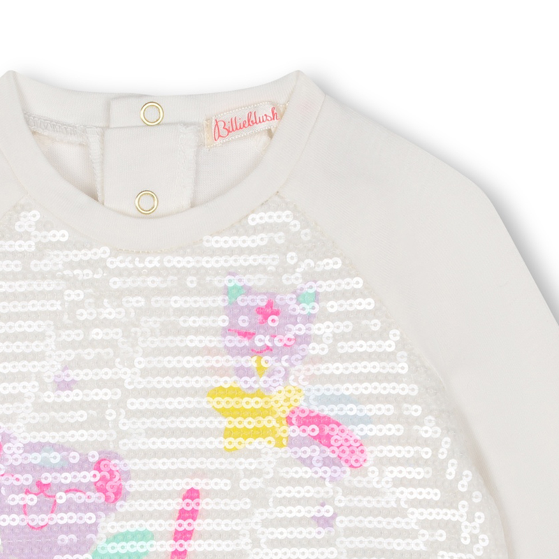 Baumwoll-Shirt mit Pailletten BILLIEBLUSH 
                        M&Auml;DCHEN