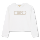Lang&auml;rmeliges T-Shirt aus Jersey MICHAEL KORS 
                    M&Auml;DCHEN