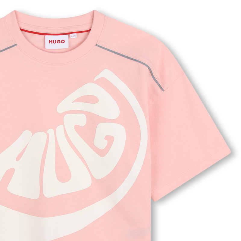 KURZ&Auml;RMELIGES T-SHIRT HUGO 
                        M&Auml;DCHEN