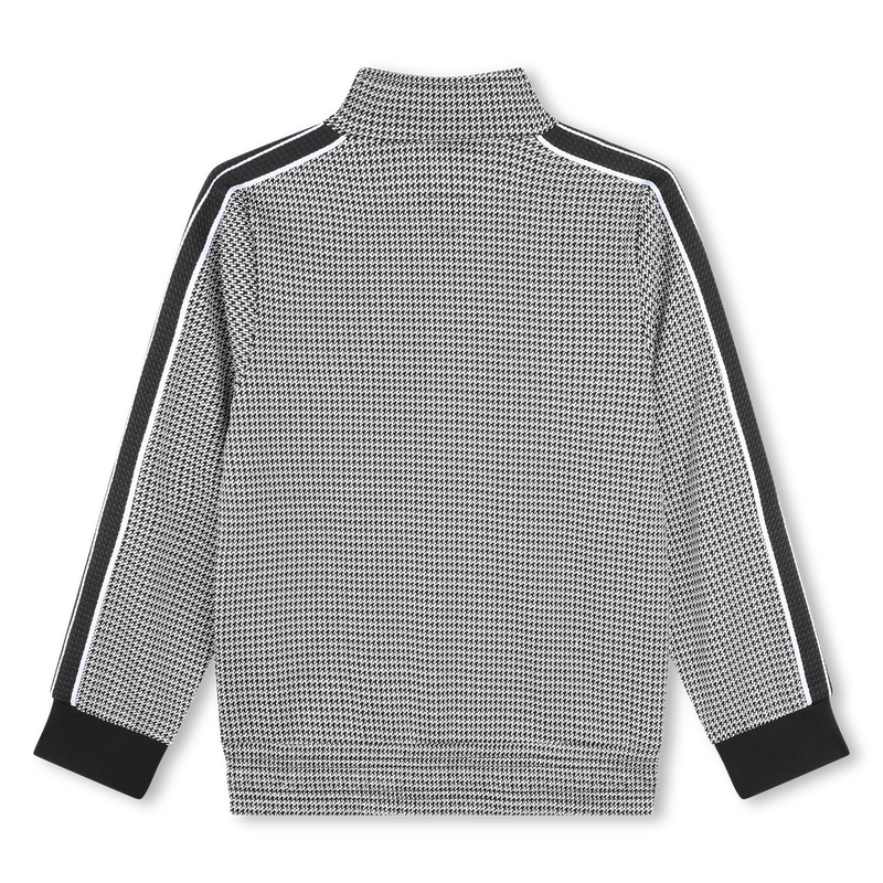 Cardigan mit Zip und Print BOSS 
                        JUNGE