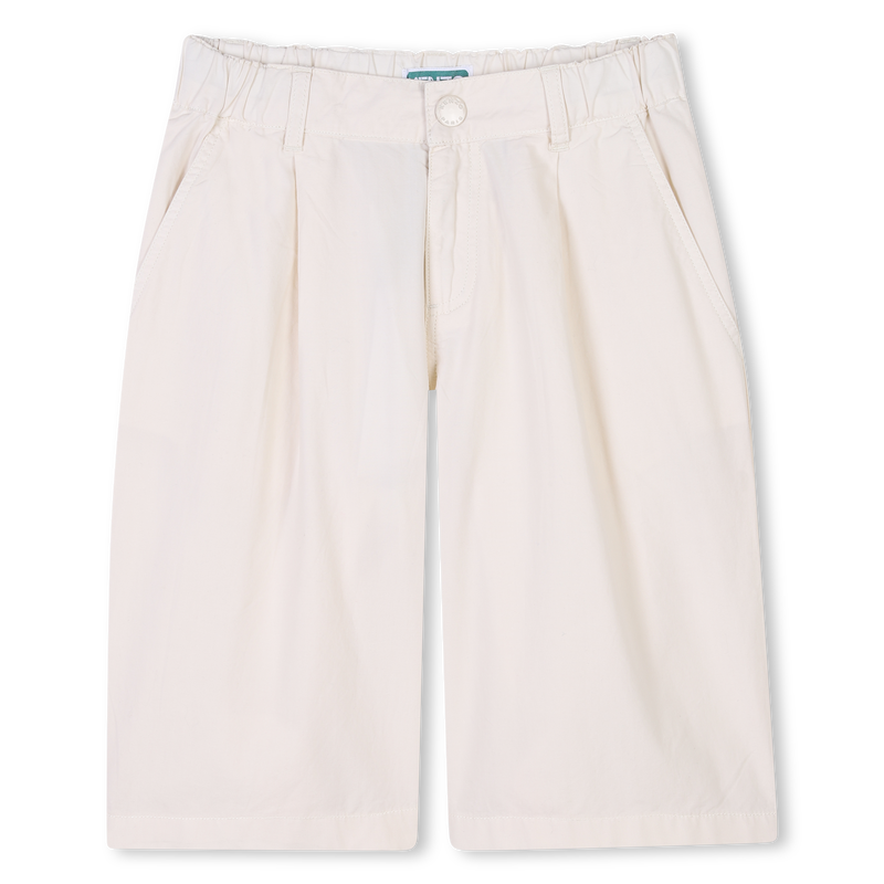Einfarbige Baumwoll-Bermudas KENZO KIDS 
                        JUNGE