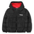 Gef&uuml;tterte Kapuzenwinterjacke HUGO 
                    M&Auml;DCHEN