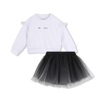 Sweat- und Rockset KARL LAGERFELD KIDS M&Auml;DCHEN