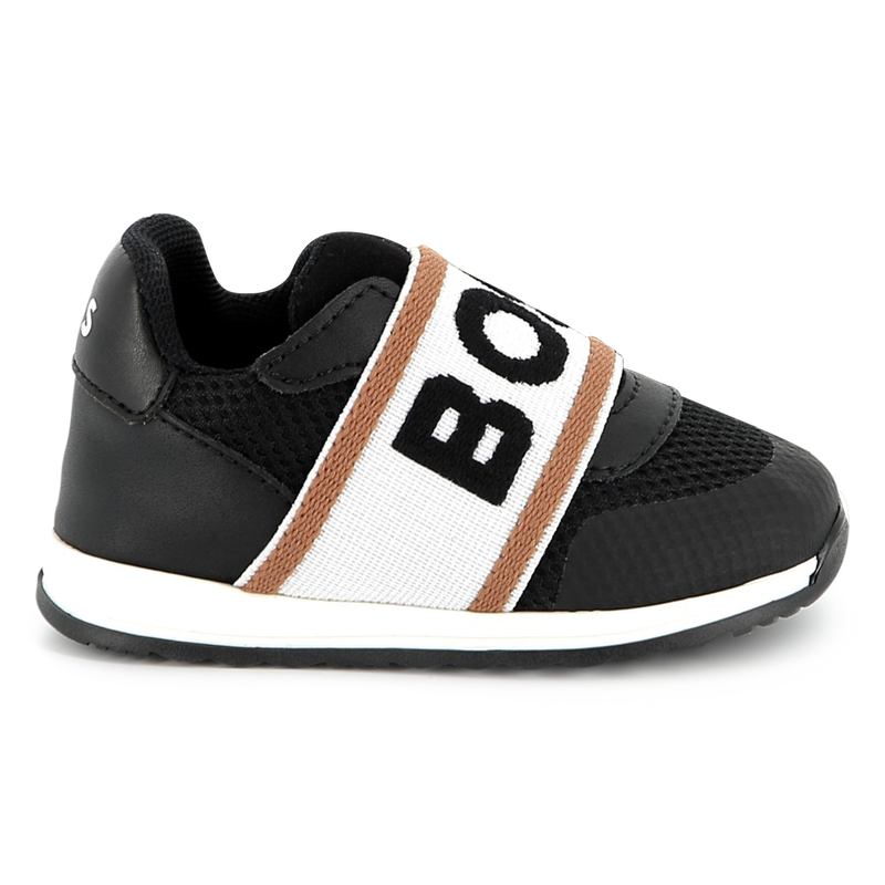 Ledersneaker mit Mesh BOSS 
                        JUNGE