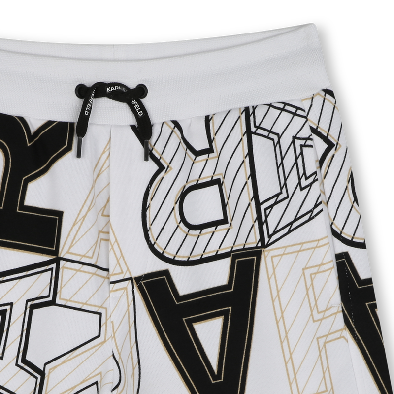 Baumwoll-Bermuda mit Print KARL LAGERFELD KIDS 
                        JUNGE