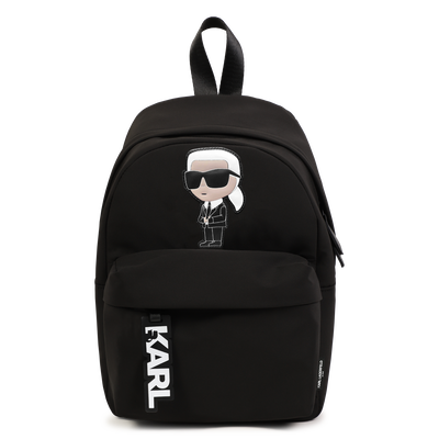 Kleiner Rucksack mit Badge KARL LAGERFELD KIDS M&Auml;DCHEN