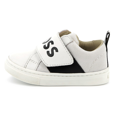 Ledersneaker mit Klettriemen BOSS JUNGE