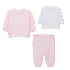 Set aus Hose, Strickjacke und T-Shirt BOSS 
                    M&Auml;DCHEN