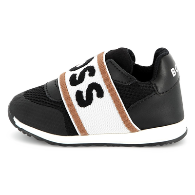 Ledersneaker mit Mesh BOSS JUNGE