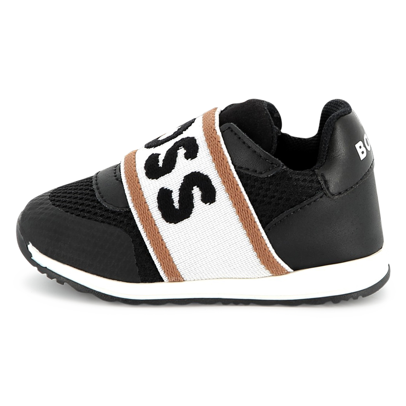 Ledersneaker mit Mesh BOSS 
                        JUNGE