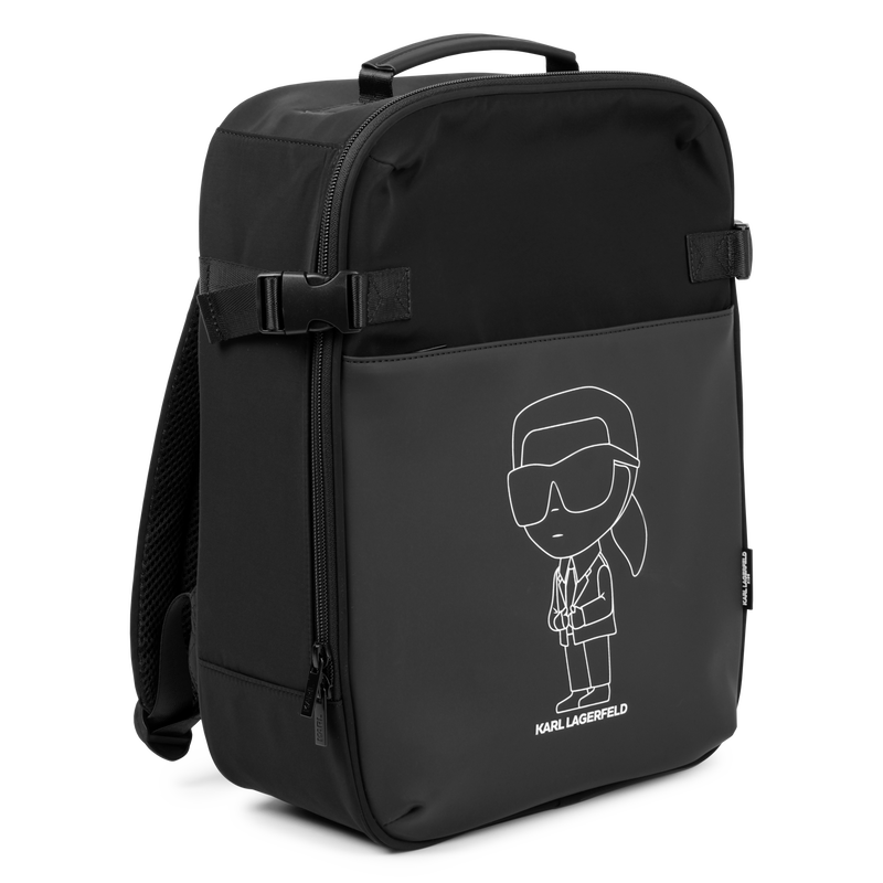 Rucksack mit KARL-Print KARL LAGERFELD KIDS 
                        JUNGE