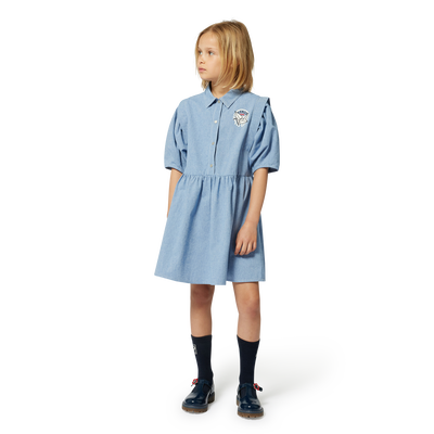 Hemdkleid aus Baumwolle KENZO KIDS M&Auml;DCHEN
