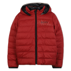 Wende-Daunenjacke mit Kapuze, DUNKEL ROT, hi-res