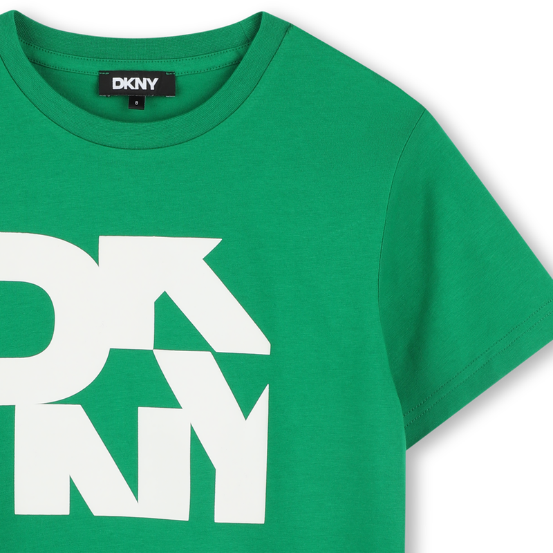 T-Shirt mit beidseitigem Druck DKNY 
                        JUNGE