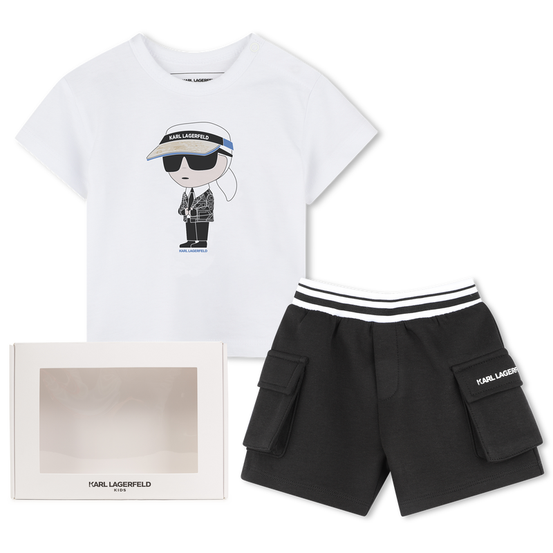 Set aus Shorts und T-Shirt KARL LAGERFELD KIDS 
                        JUNGE
