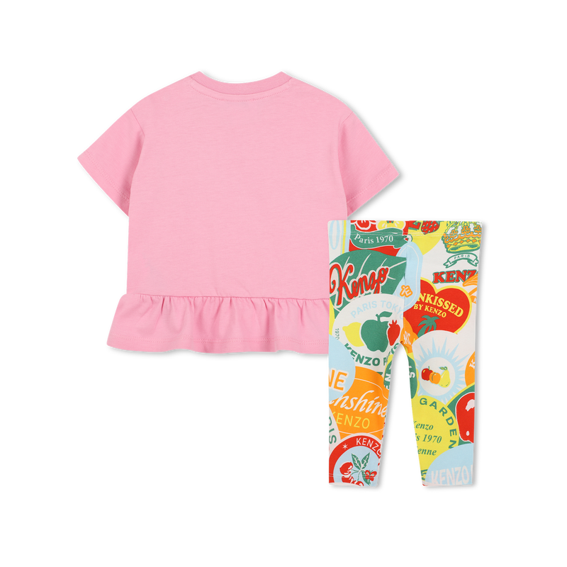 Set mit T-Shirt und Leggings KENZO KIDS 
                        M&Auml;DCHEN