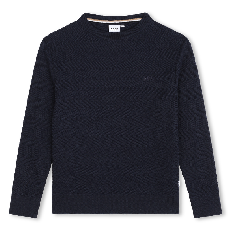 Baumwoll-Pullover BOSS 
                        JUNGE