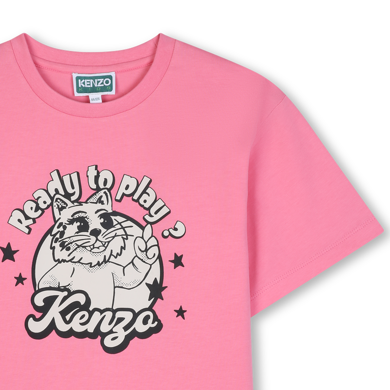 T-Shirt mit kurzen &Auml;rmeln KENZO KIDS 
                        M&Auml;DCHEN