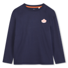 Lang&auml;rmeliges T-Shirt, MARINE, hi-res