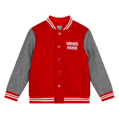 Wolljacke mit Stickerei KENZO KIDS M&Auml;DCHEN