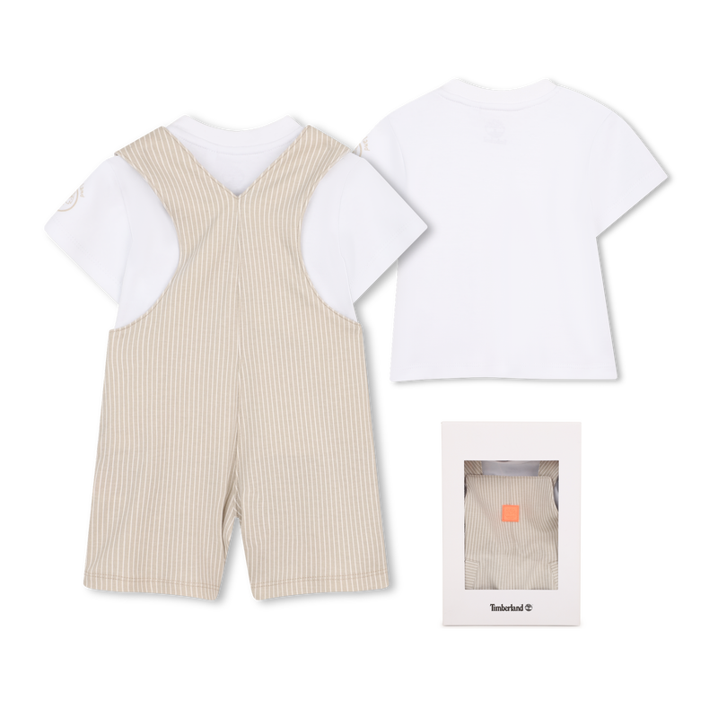 OVERALL UND T-SHIRT-SET TIMBERLAND 
                        JUNGE