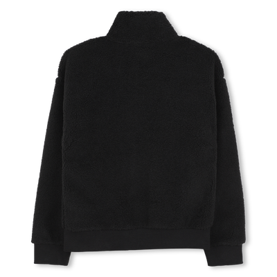 Pl&uuml;schige Strickjacke mit Rei&szlig;verschluss TIMBERLAND JUNGE