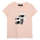 T-Shirt mit kurzen &Auml;rmeln KARL LAGERFELD KIDS 
                    M&Auml;DCHEN