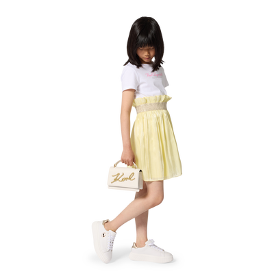 KURZÄRMELIGES KLEID AUS BI-MATERIAL KARL LAGERFELD KIDS MÄDCHEN