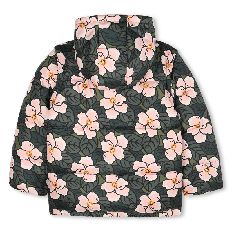 Daunenjacke mit abnehmbaren &Auml;rmeln KENZO KIDS 
                        M&Auml;DCHEN