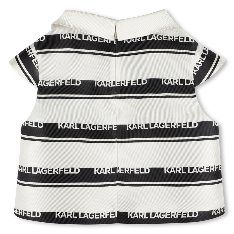 Gestreifte Bluse mit Logo KARL LAGERFELD KIDS 
                        M&Auml;DCHEN