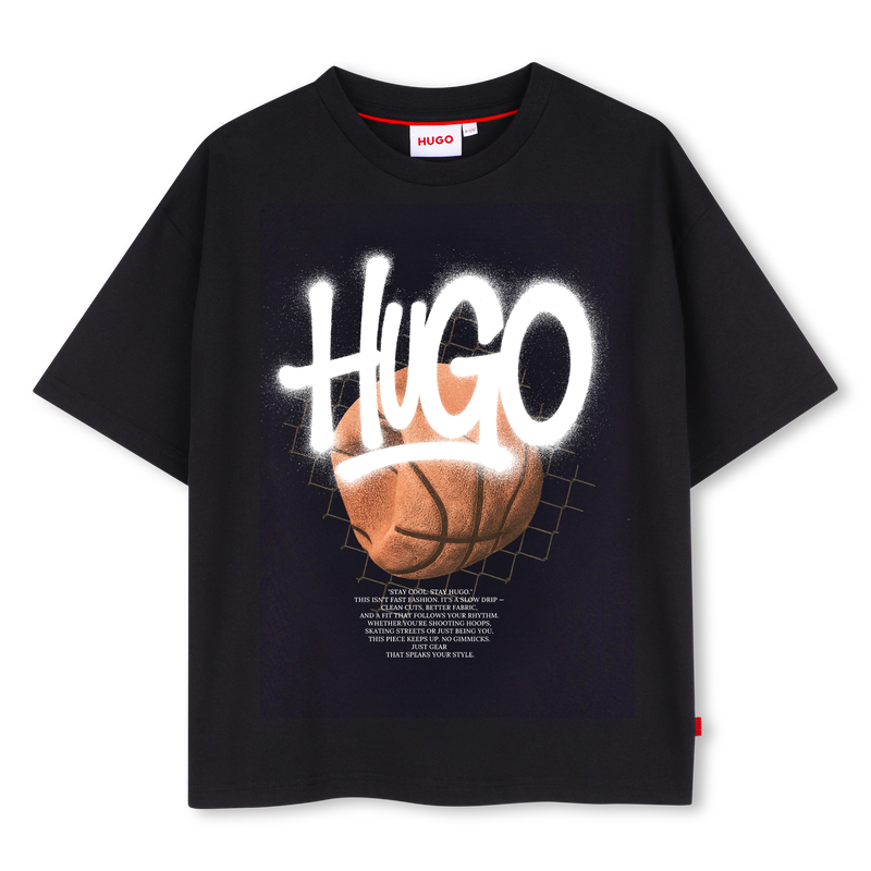 T-Shirt mit kurzen &Auml;rmeln HUGO 
                        JUNGE