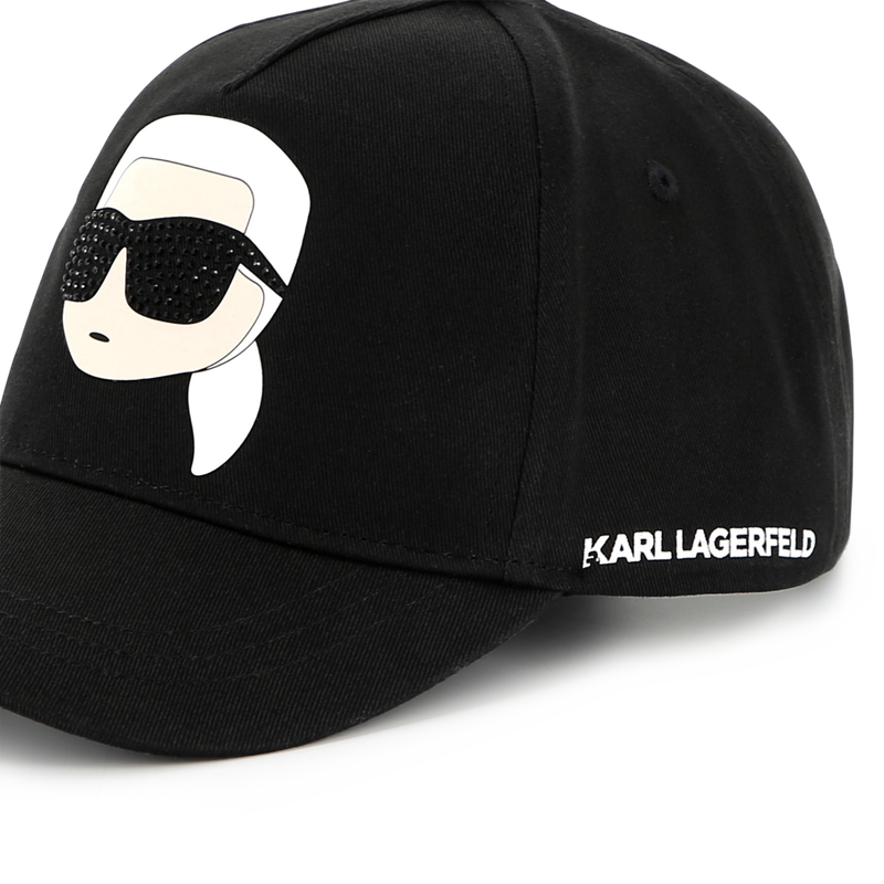Verstellbares Baumwoll-Cap KARL LAGERFELD KIDS 
                        M&Auml;DCHEN