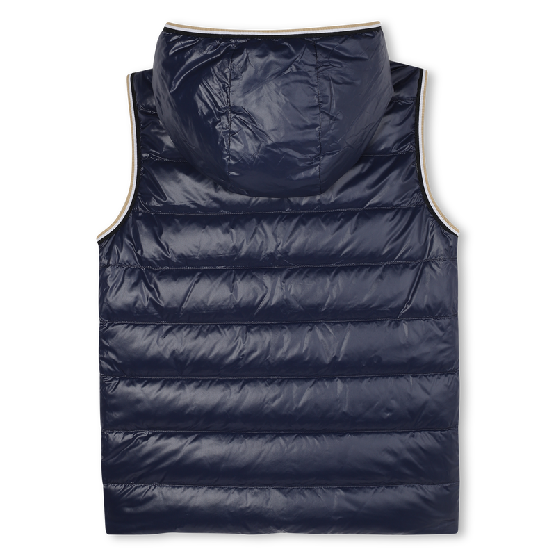 Daunenjacke mit Kapuze in Flann-Optik BOSS 
                        JUNGE