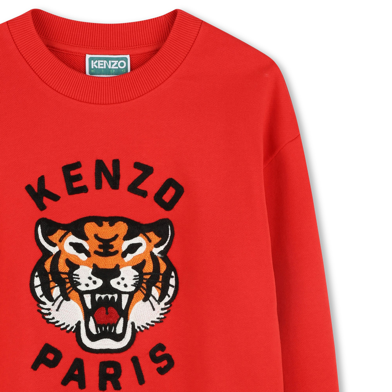 Sweatshirt mit Tiger-Stickerei KENZO KIDS 
                        JUNGE