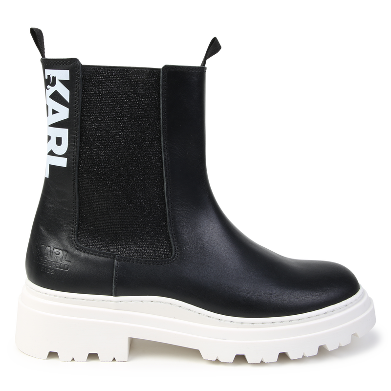 Leder-Stiefeletten KARL LAGERFELD KIDS 
                        MÄDCHEN
