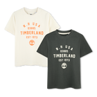2er-Set T-Shirts mit Druck TIMBERLAND 
                    JUNGE