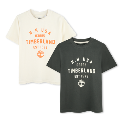 2er-Set T-Shirts mit Druck TIMBERLAND JUNGE