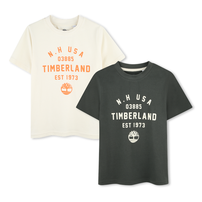 2er-Set T-Shirts mit Druck TIMBERLAND 
                        JUNGE